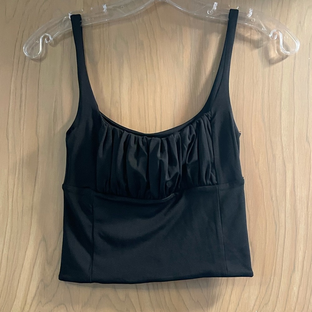 Black crop top